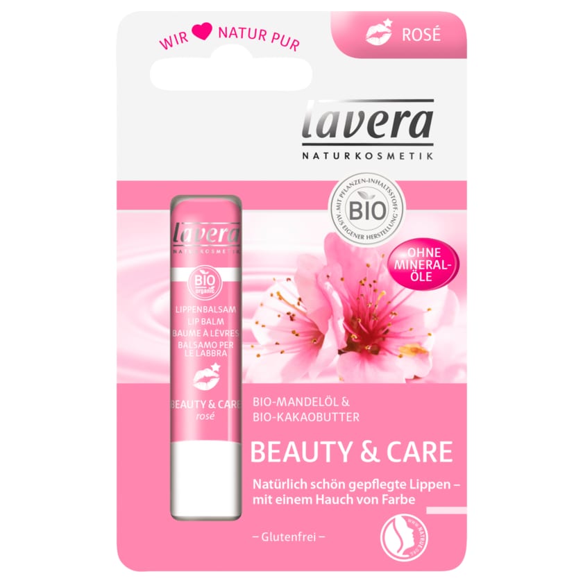 Lavera Lippenbalsam Beauty & Care mit Bio-Mandelmilch 4,5g
